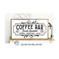 vintage coffee bar sign svg, farmhouse retro coffee decor, vintage kitchen design, espresso sign printable png, vinyl de