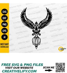 Phoenix SVG | Mythical Creature SVG | Magical Bird Svg | Animal T-Shirt Vinyl Stencil | Cut Files CNC Clip Art Vector Di