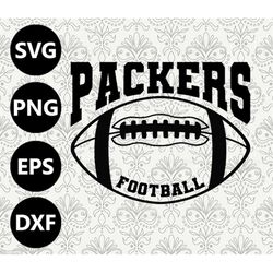 Packers Football Silhouette Team Clipart vector svg file for cutting with Cricut, Sublimation Png and Svg for Shirts, Vi