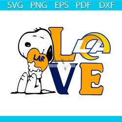 Snoopy Love Los Angeles Rams Svg, Sport Svg, Los Angeles Rams Svg, Los Angeles Rams Football Team Svg, Snoopy Svg, Los A