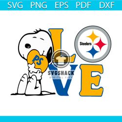 Snoopy Love Pittsburgh Steelers Svg, Sport Svg, Pittsburgh Steelers Svg, Pittsburgh Steelers Football Team Svg, Snoopy S