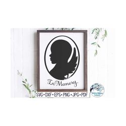 in memory of baby svg, miscarriage, infant loss, baby memorial svg, infant memorial, angel baby, miscarriage svg, baby w