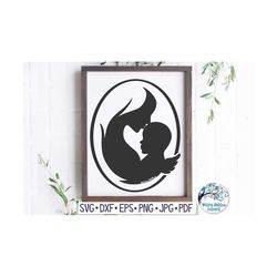 mother and angel baby svg, miscarriage, infant loss, in memory, baby memorial svg, in memory of baby, infant, angel infa