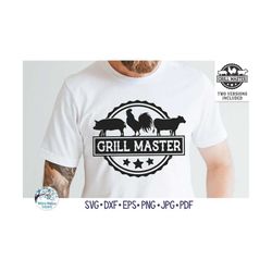 Grill Master SVG for Cricut, Men's Grilling SVG for Father's Day Apron, Funny Grill and BBQ Shirt for Dad Gift, Man Viny