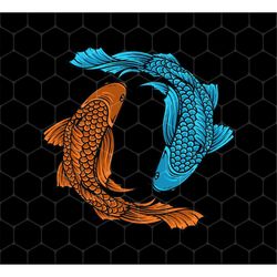 Koi Fish Png, Two Fishes Together Png, Good Luck Png, Prosperity Png, Perseverance Png, Two Koi Fishes png, Png For Shir