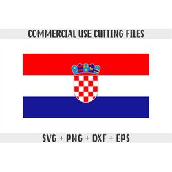 Croatia flag SVG Original colors, Croatia Flag Png, Commercial use for print on demand, Cut files for Cricut, Cut files