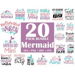 Mermaid SVG Bundle, Mermaid Quotes Svg, Mermaid Svg Cricut, Mermaid Birthday Svg, Mermaid Saying Svg, Mermaid Png, Svg,