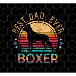 retro boxer dad png, best dog dad ever vintage png, boxing dad png, father's day gifts, dog dad retro png, png for shirt