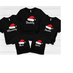 Matching Family Christmas Shirts, Personalized Family Christmas Shirt, Matching Xmas Tees, Custom Christmas Tee, Santa H
