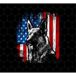 German Shepherd 4th Of July Png, American Flag Png, American Shepherd Png, Angry Dog Png, American Dog Png, Png For Shir