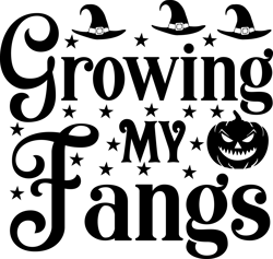 Growing my fangs Png, Halloween Png, Hocus pocus Png, Happy Halloween Png, Pumpkins Png, Ghost Png, Png file