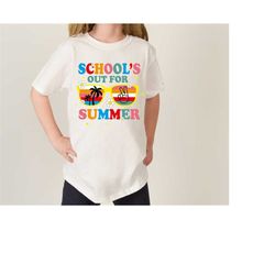 School's Out For Summer Unisex Kids Shirt,Summer Gift Shirt For Student,End Of The School Year Shirt,Last Day Of School,