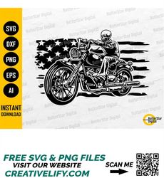 skeleton american biker svg | motorcycle t-shirt decals sticker graphics | cricut silhouette cut file clipart vector dig