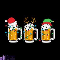 Christmas Beer Santa Reindeer Svg, Christmas Svg, Christmas Beer Svg