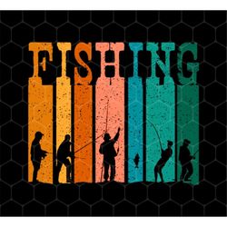 Fishing Angler Png, Fishing Motive Png, Fish Lover Png, Fisher Vintage Png, Retro Fishing Png, Classic Png, Png For Shir