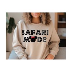 Safari Mode SVG Minnie Safari Animal Kingdom Shirt Leopard Minnie Couples Family Shirt, Insant Digital Download, Png, Sv