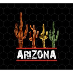 Arizona US State Png, Cactus Retro Png, Love Cactus Png, Grand Canyon Png, Retro Arizona Png, Arizona Png, PNG For Shirt