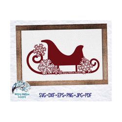 Sleigh SVG, DXF, jpg, png, Sled Svg, Winter Sled, Snow Sled, Wood Sign, Canvas, Pillow, Sleigh Svg, Sled Svg, Christmas,