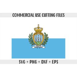 San Marino flag SVG Original colors, San Marino Flag Png, Commercial use for print on demand Cut files for Cricut Cut fi
