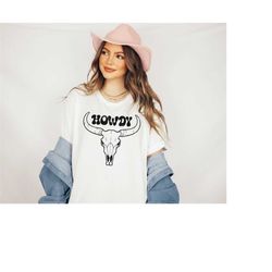 Howdy T Shirt Western Graphic Tee Oversize Graphic Tee Cute Western Shirts Boho Western Shirt Southwest Shirt Midwest Sh