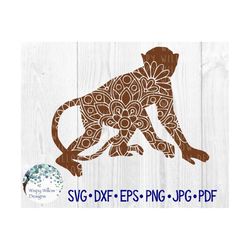 Monkey Mandala SVG, Mandala Monkey Svg, Mandala Animal Svg, Mandala Animal Svg, DXF, Png, Monkey Svg, Animal Vinyl Decal