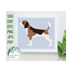 Beagle SVG, Beagle DXF, eps, jpg, png, Dog svg, Multi layer Dog, Dog File,  Instant Digital Download File, Vinyl Decal,