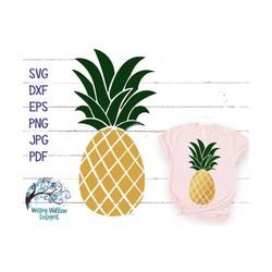 pineapple svg, dxf, summer pineapple svg, summer fruit svg, vacation svg, tropical svg, cricut, vinyl decal, pineapple v