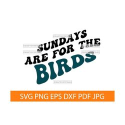 Sundays Are The Birds SVG PNG DXF, Eagles Football Svg, Clipart, Files For Cricut, Cut File For Silhouette, Print File,