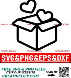 Heart box, Heart shaped,digital svg PNG EPS DXF heartsvg,boxsvg