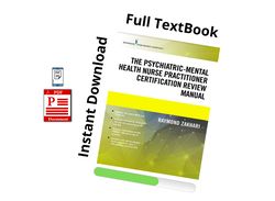 Full PDF - The Psychiatric-Mental Health Nurse Practitioner Certification Review Manual 1st Edition Raymond Zakhari