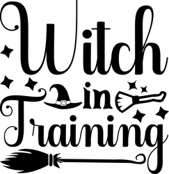 Witch in training Png, Halloween Png, Hocus pocus Png, Happy Halloween Png, Pumpkins Png, Ghost Png, Png file