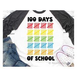100 Days of School Svg, 100 Days Tally Marks Svg, 100th Day Svg, 100 Days Smarter Svg, Boy 100 Days Svg, Girl 100 Days S
