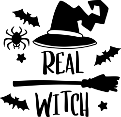 Real witch Png, Halloween Png, Hocus pocus Png, Happy Halloween Png, Pumpkins Png, Ghost Png, Png file