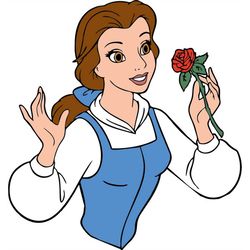 QualityPerfectionUS Digital Download - Beauty And The Beast Belle - PNG, SVG File for Cricut, HTV, Instant Download