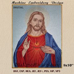 Sacred Heart Of Jesus machine embroidery design