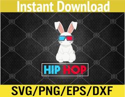 Hip Hop Bunny Toddler Easter Bunny Rap Svg, Eps, Png, Dxf, Digital Download
