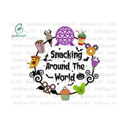 Snacking Around The World Halloween, Carnival Food, Trick Or Treat, Spooky Vibes, Boo Svg, Fall Svg, Holiday Season