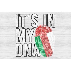 It's in my DNA Oman Flag Fingerprint PNG Sublimation design download for shirts, Mugs, Print-on-demand PNG, Digital down