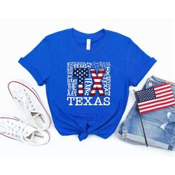 4th of July Texas Flag Shirt,Freedom Shirt,Fourth Of July Shirt,Patriotic Shirt,Independence Day Shirts,Patriotic Family