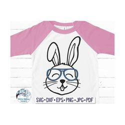Easter Bunny with Glasses SVG, Easter Svg, Easter Rabbit, Rabbit with Glasses, Easter Bunny Svg, Cute Easter Rabbit Svg,