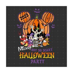 Not So Scary Halloween Party 2023 Png, Mouse And Friend Halloween, Spooky Season, Mouse Head Png, Happy Halloween, Pumpk