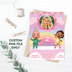 Personalized File Coco Baby Birthday Invitation | Custom Coco Invitation | Coco Watermelon | Nursery | PNG File Only