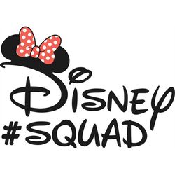 QualityPerfectionUS Digital Download -Minnie Mouse Squad - PNG, SVG File for Cricut, HTV, Instant Download