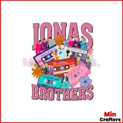 Retro Jonas Brothers Cassette PNG One Night Tour PNG File