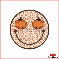 Fall Smiley Face Pumpkin Season SVG Graphic Design File
