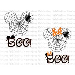Bundle Boo Halloween Spider Web Svg, Trick Or Treat Svg, Spooky Vibes Svg, Boo Svg, Fall Svg, Svg, Png Files For Cricut