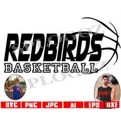 Redbirds basketball svg, Redbird basketball svg , Cardinals svg logo, Digital Cut File, School Pride Svg for Cricut and