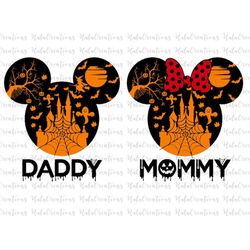 Bundle Halloween Daddy And Mommy Svg, Trick Or Treat Svg, Spooky Vibes Svg, Boo Svg, Fall Svg, Svg, Png Files For Cricut