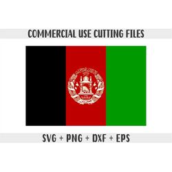 Afghanistan flag SVG Original colors, Afghanistan Flag Png, Commercial use for print on demand, Cut file for Cricut, Cut