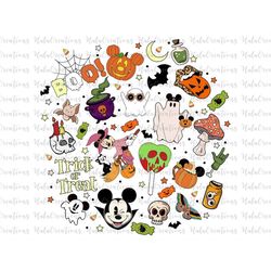 Halloween Pattern Png, Halloween Masquerade, Trick Or Treat Png, Spooky Vibes Png, Boo, Svg, Png Files For Sublimation